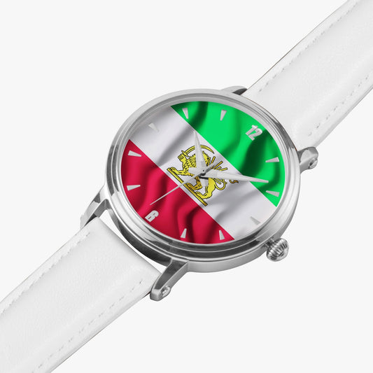 Nine Star Store - Iranian Flag 46mm Unisex Automatic Watch (Silver)