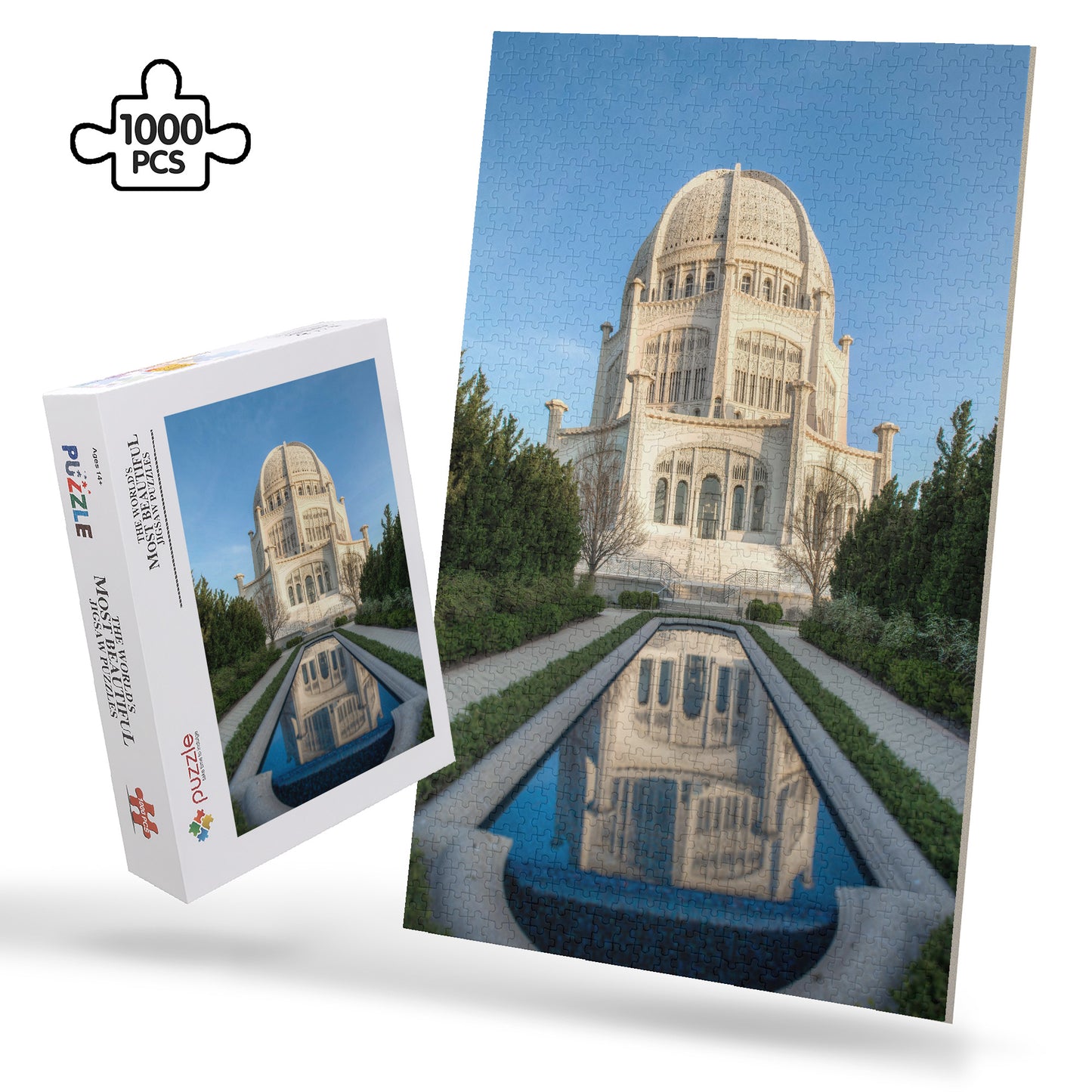 US Baha'i Temple Jigsaw Puzzle (1000-Piece)