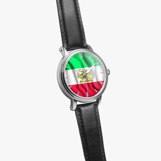 Nine Star Store - Iranian Flag 46mm Unisex Automatic Watch (Silver)