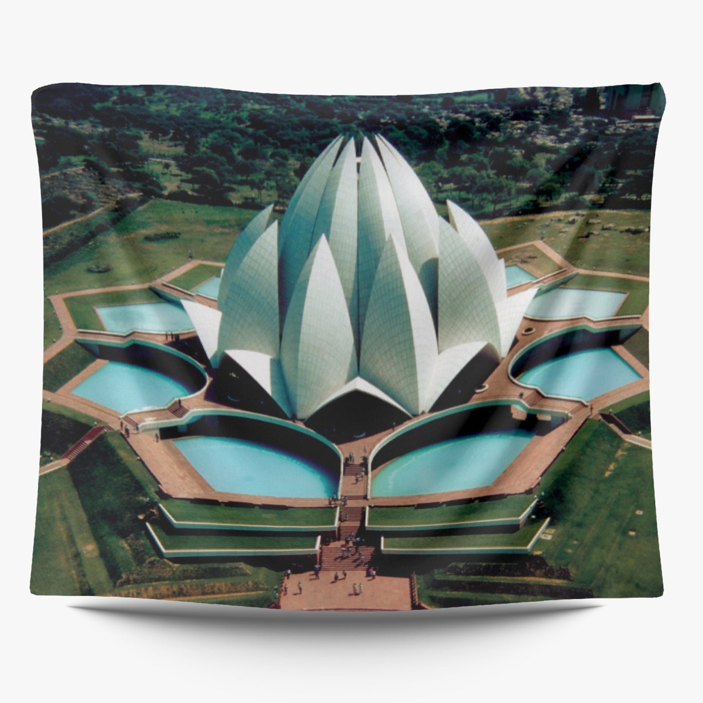 Baha'i Lotus Temple in India Wall Tapestry